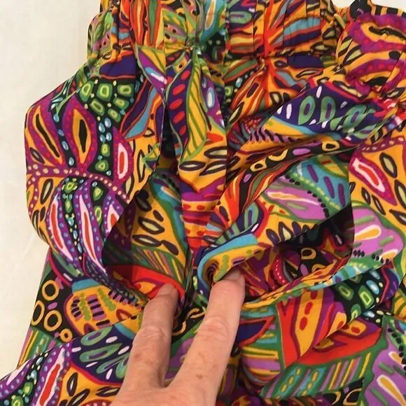 NWT Live 4 truth szS Colorful Leaf Print Two-Piece shorts with tube top set - Picture 17 of 17